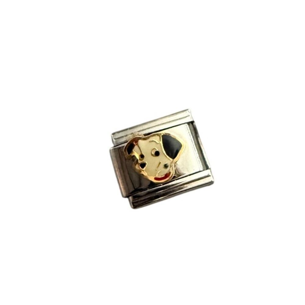 101 Dalmatian 90s Disney Italian Charm Bracelet Link 9mm Stainless Steel Y2K NEW